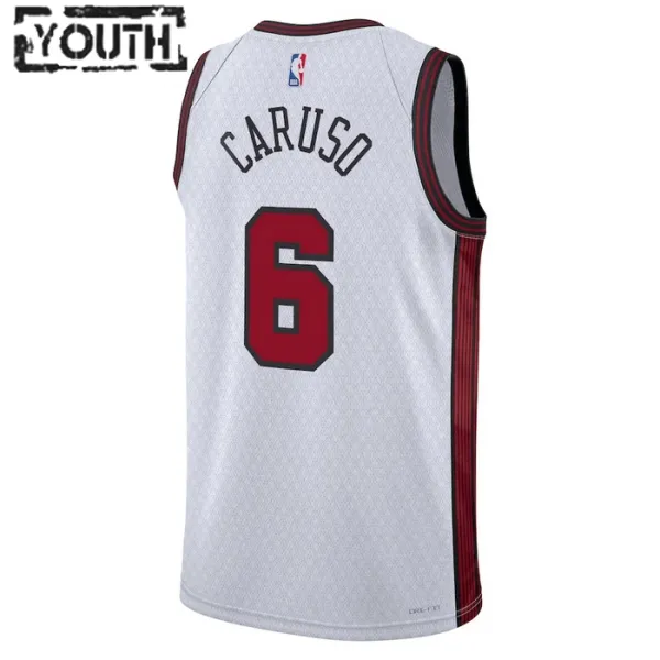 Camiseta Chicago Bulls Alex Caruso 6 City Edition 2022-23 Blanco Swingman para Niño