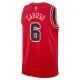 Camiseta Chicago Bulls Alex Caruso 6 Icon Edition Rojo Swingman para Hombre