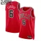 Camiseta Chicago Bulls Alex Caruso 6 Icon Edition Rojo Swingman para Niño