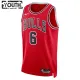 Camiseta Chicago Bulls Alex Caruso 6 Icon Edition Rojo Swingman para Niño