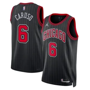 Camiseta Chicago Bulls Alex Caruso 6 Statement Edition Negro Swingman para Hombre