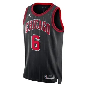 Camiseta Chicago Bulls Alex Caruso 6 Statement Edition Negro Swingman para Hombre
