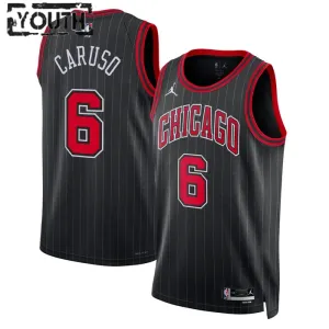 Camiseta Chicago Bulls Alex Caruso 6 Statement Edition Negro Swingman para Niño