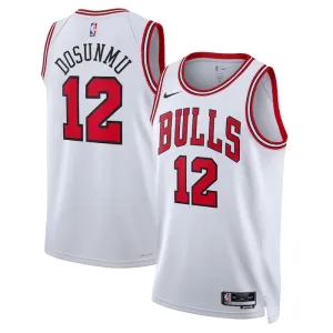 Camiseta Chicago Bulls Ayo Dosunmu 12 Association Edition Blanco Swingman para Hombre