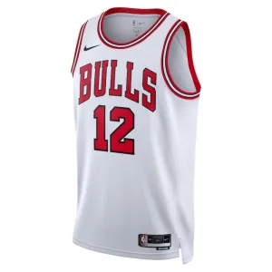 Camiseta Chicago Bulls Ayo Dosunmu 12 Association Edition Blanco Swingman para Hombre