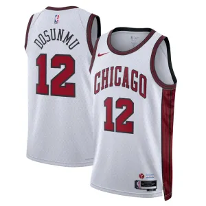 Camiseta Chicago Bulls Ayo Dosunmu 12 City Edition 2022-23 Blanco Swingman para Hombre