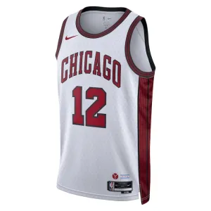 Camiseta Chicago Bulls Ayo Dosunmu 12 City Edition 2022-23 Blanco Swingman para Hombre