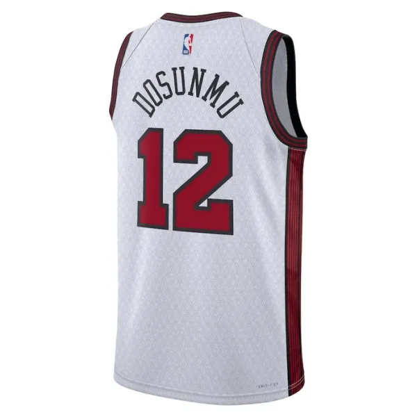Camiseta Chicago Bulls Ayo Dosunmu 12 City Edition 2022-23 Blanco Swingman para Hombre
