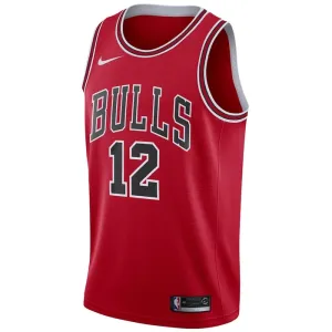 Camiseta Chicago Bulls Ayo Dosunmu 12 Icon Edition Rojo Swingman para Hombre