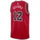 Camiseta Chicago Bulls Ayo Dosunmu 12 Icon Edition Rojo Swingman para Hombre