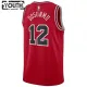Camiseta Chicago Bulls Ayo Dosunmu 12 Icon Edition Rojo Swingman para Niño