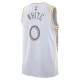 Camiseta Chicago Bulls Coby White City Edition 2024-25 Blanco Swingman para Hombre