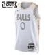 Camiseta Chicago Bulls Coby White City Edition 2024-25 Blanco Swingman para Niño