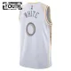 Camiseta Chicago Bulls Coby White City Edition 2024-25 Blanco Swingman para Niño
