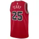 Camiseta Chicago Bulls Dalen Terry 25 Icon Edition Rojo Swingman para Hombre