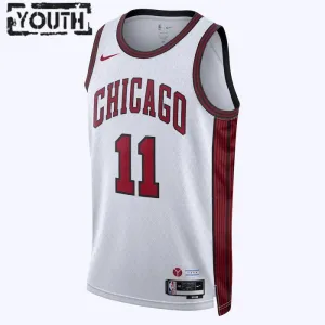 Camiseta Chicago Bulls Demar Derozan 11 City Edition 2022-23 Blanco Swingman para Niño