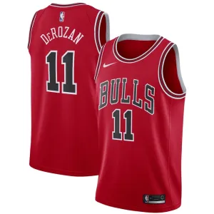 Camiseta Chicago Bulls Demar Derozan 11 Icon Edition Rojo Swingman para Hombre