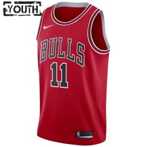 Camiseta Chicago Bulls Demar Derozan 11 Icon Edition Rojo Swingman para Niño