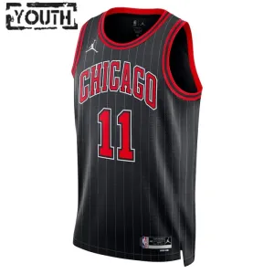 Camiseta Chicago Bulls Demar Derozan 11 Statement Edition Negro Swingman para Niño
