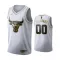 Camiseta Chicago Bulls Golden Edition Personalizada Blanco Swingman para Hombre
