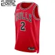 Camiseta Chicago Bulls Lonzo Ball 2 Icon Edition Rojo Swingman para Niño