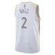 Camiseta Chicago Bulls Lonzo Ball City Edition 2024-25 Blanco Swingman para Hombre