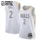 Camiseta Chicago Bulls Lonzo Ball City Edition 2024-25 Blanco Swingman para Niño