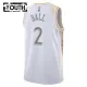 Camiseta Chicago Bulls Lonzo Ball City Edition 2024-25 Blanco Swingman para Niño