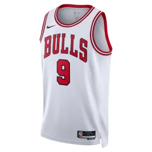 Camiseta Chicago Bulls Nikola Vucevic 9 Association Edition Blanco Swingman para Hombre