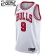 Camiseta Chicago Bulls Nikola Vucevic 9 Association Edition Blanco Swingman para Niño