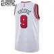 Camiseta Chicago Bulls Nikola Vucevic 9 Association Edition Blanco Swingman para Niño