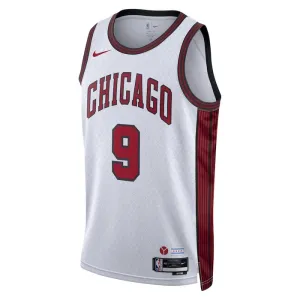 Camiseta Chicago Bulls Nikola Vucevic 9 City Edition 2022-23 Blanco Swingman para Hombre