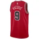 Camiseta Chicago Bulls Nikola Vucevic 9 Icon Edition Rojo Swingman para Hombre