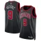 Camiseta Chicago Bulls Nikola Vucevic 9 Statement Edition Negro Swingman para Hombre