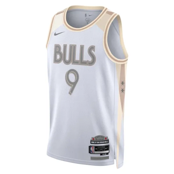 Camiseta Chicago Bulls Nikola Vucevic City Edition 2024-25 Blanco Swingman para Hombre