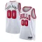 Camiseta Chicago Bulls Personalizada Association Edition Blanco Swingman para Hombre