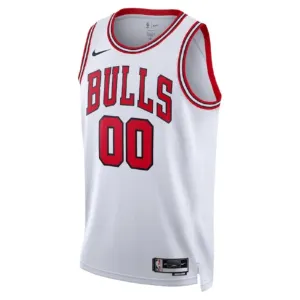 Camiseta Chicago Bulls Personalizada Association Edition Blanco Swingman para Hombre