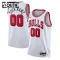 Camiseta Chicago Bulls Personalizada Association Edition Blanco Swingman para Niño