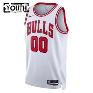 Camiseta Chicago Bulls Personalizada Association Edition Blanco Swingman para Niño