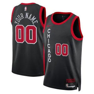 Camiseta Chicago Bulls Personalizada City Edition 2023-24 Negro Swingman para Hombre