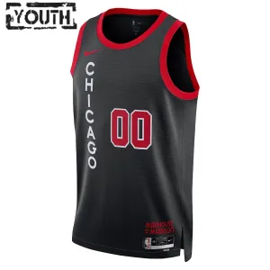 Camiseta Chicago Bulls Personalizada City Edition 2023-24 Negro Swingman para Niño