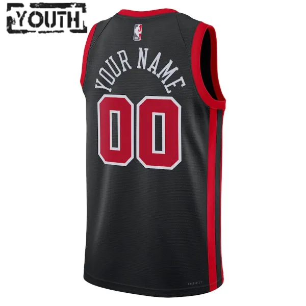 Camiseta Chicago Bulls Personalizada City Edition 2023-24 Negro Swingman para Niño