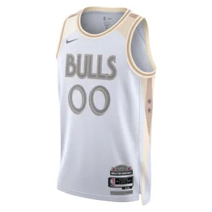 Camiseta Chicago Bulls Personalizada City Edition 2024-25 Blanco Swingman para Hombre