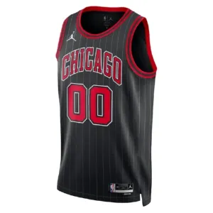 Camiseta Chicago Bulls Personalizada Statement Edition Negro Swingman para Hombre