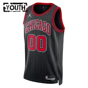 Camiseta Chicago Bulls Personalizada Statement Edition Negro Swingman para Niño
