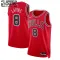 Camiseta Chicago Bulls Zach Lavine 8 Icon Edition Rojo Swingman para Niño