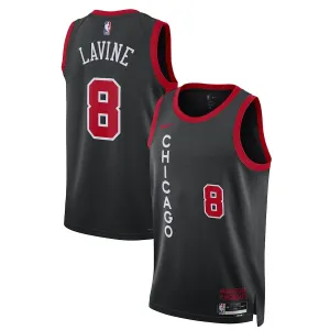 Camiseta Chicago Bulls Zach LaVine City Edition 2023-24 Negro Swingman para Hombre
