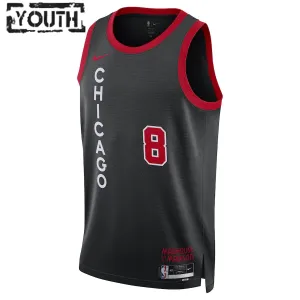 Camiseta Chicago Bulls Zach LaVine City Edition 2023-24 Negro Swingman para Niño