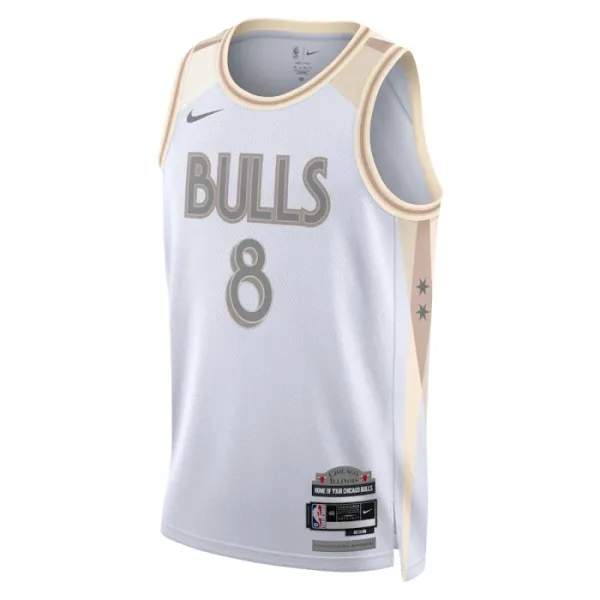 Camiseta Chicago Bulls Zach Lavine City Edition 2024-25 Blanco Swingman para Hombre