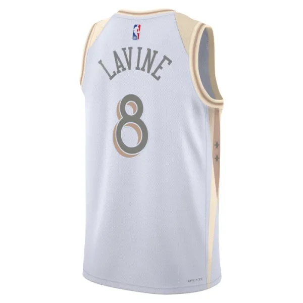Camiseta Chicago Bulls Zach Lavine City Edition 2024-25 Blanco Swingman para Hombre
